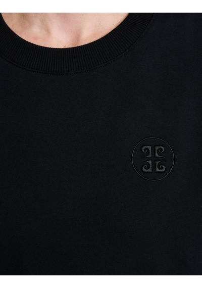 Pierre Cardin Siyah Oversize Sweatshirt 50333429-vr046