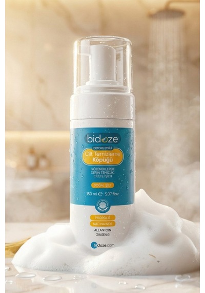 Bidoze Detoks Etkili Cilt Temizleme Köpüğü 150 Ml Propolis Kolajen Ve Ginseng