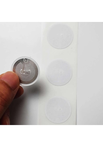 13.56mhz Uıd Değiştirilebilir 25mm Rfid Etiket Nfc Okunabilir Yazılabilir Göstergeç 13.56 Mhz