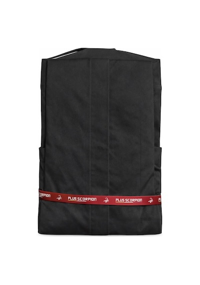 Plus Scorpion Erkek Pamuk Saten Gömlek Regular Fit, Klasik Yaka, Düz Model Siyah