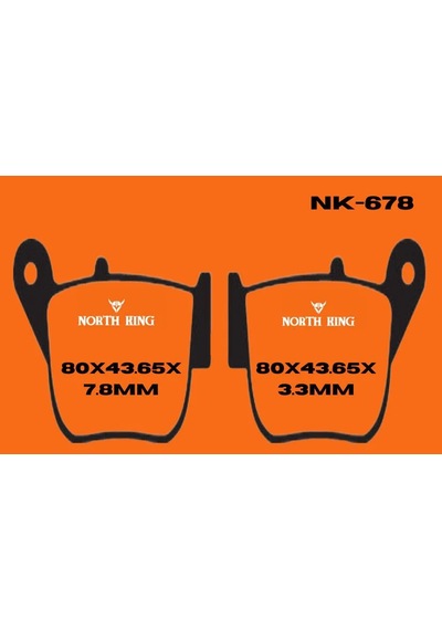 Yamaha Xmax 250 2016 Abs Siz North King Organik Arka Fren Balatası Nk678