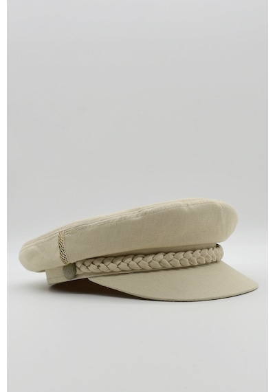 Külah Kadın Kaptan Şapka Yazlık Baker Boy Cap - Bej - 55 Cm Bej