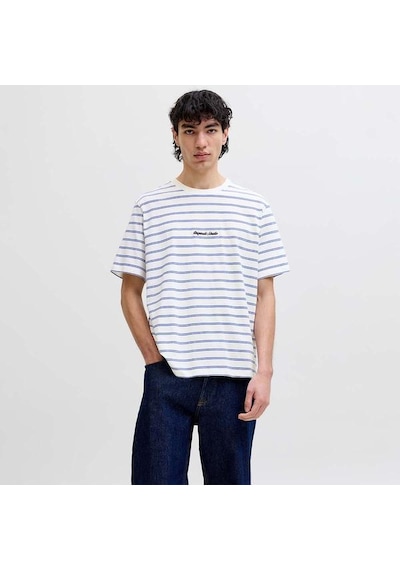 Jack & Jones Jack&jones Norrebro Stripe Erkek Beyaz Tişört