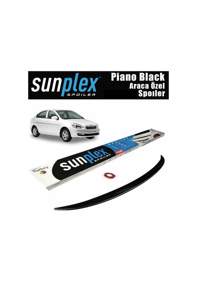 Hyundai Accent Era Spoiler Piano Black 2006-2013 Arası Modellere Uyumlu Sunplex