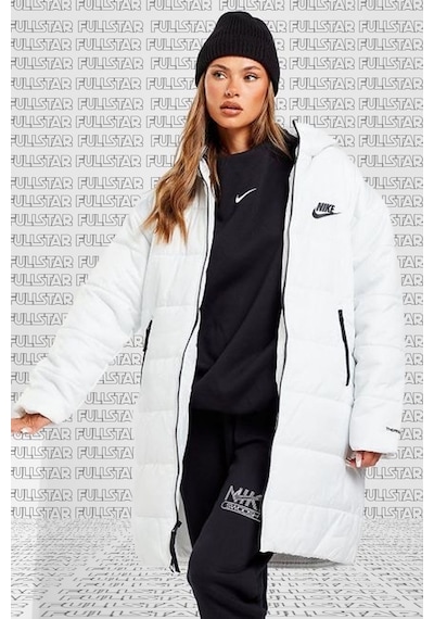 Nike Therma Fit Repel Synthetic Fill Parka Kadın Uzun Midi Kapüşonlu Mont Beyaz Nike Therma Fit Repel Synthetic Fill Parka Kadın Uzun Midi Kapüşonlu Mont Beyaz