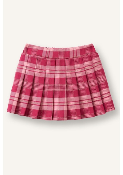 Defacto Ekose Desenli Pileli Flanel Etek Kız Bebek I3965a526aupn632 Pembe-pn632