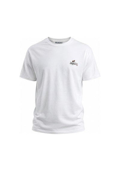 Me Selection Coffee Tasarım %100 Pamuk Unisex Basic Tişört Beyaz