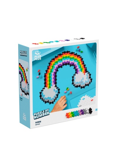Plus-plus Puzzle By Number Raınbow 500pcs