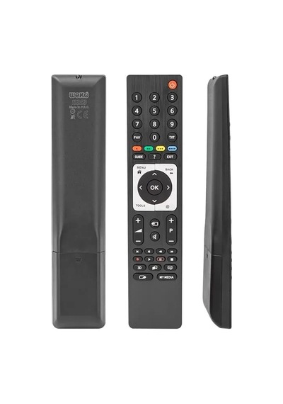 Hubrendy Sh Arçelik Beko Ts4187r-2 / Grundig 3d Metalik Guide Tuşlu Lcd Led Tv Kumandası