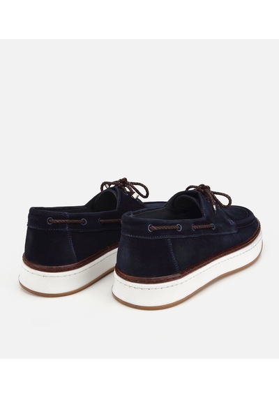 Hotiç Erkek Süet Deri Lacivert Bağcık Detaylı Günlük Loafer 02ayh319380a680 02ayh319380a680