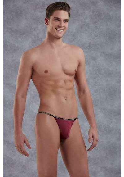Doreanse 1330 Erkek Micro Modal Claret Red Tanga String Slip