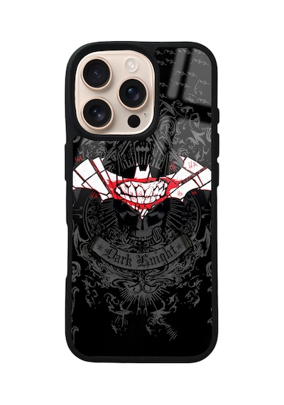 Apple Uyumlu iPhone 16 Pro Batman Joker Tasarımlı Glossy Telefon Kılıfı Çok Renkli