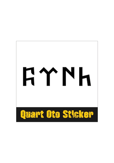 Göktürkçe Türk Sticker, Araba Sticker, Oto Sticker (245877674) Göktürkçe Türk Sticker, Araba Sticker, Oto Sticker (245877674)