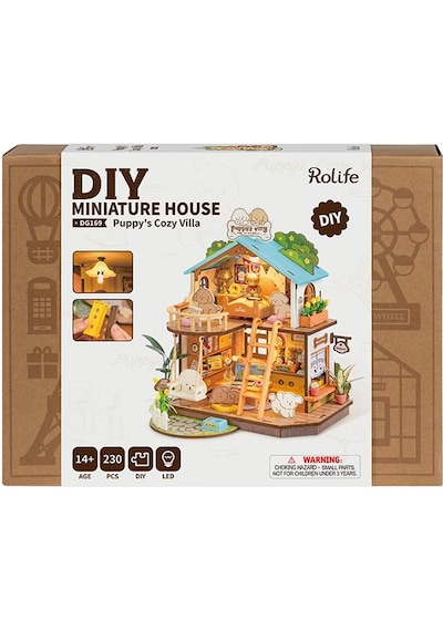 Rolife Dg169 Yavru Köpeğin Sevimli Evi Puppy's Cozy Villa Dıy Minyatür Maket Modelset Mini Dollhouse 3d Model Kit Detaylı Dekoratif Hobi Seti 3d Puzzle Tiny House Rolife Dg169 Yavru Köpeğin Sevimli Evi Puppy's Cozy Villa Dıy Minyatür Maket Modelset Mini Dollhouse 3d Model Kit Detaylı Dekoratif Hobi Seti 3d Puzzle Tiny House