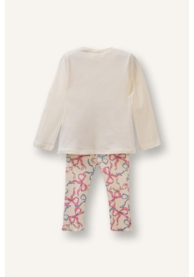 Defacto 2li Pijama Takımı Kız Bebek H2653a526sper99 Ekru-er99