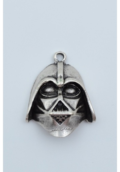 Star Wars - Darth Vader Gümüş Kaplama Kolye Ucu Kod 1342 Gümüş