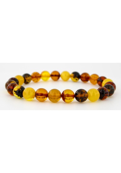 Kehribar Bileklik Kure Tasarım Ambergold Blk23-93 Çok Renkli