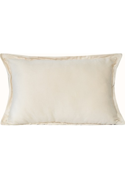Koza Home İbiza Krem Kadife Yastık 30x50 5012