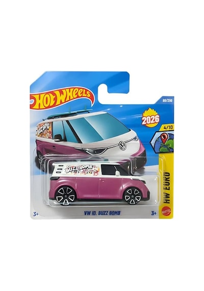 Hot Wheels Vw Id. Buzz Bomb - Hw Euro 2026 Özel Seri Metal Oyuncak Araba Çok Renkli