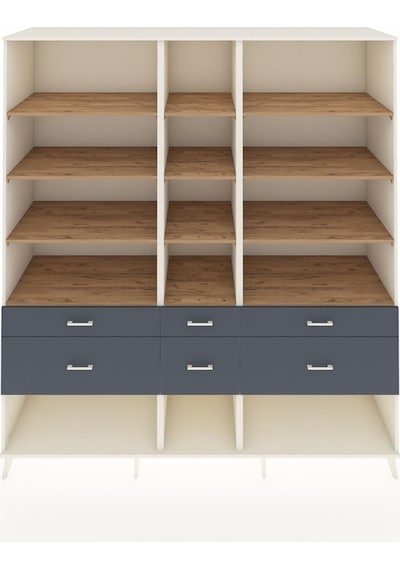 Kronos Dolap 12 Raflı 6 Çekmeceli 220x59x243 Aytaşı-çam/antrasit Atlas Çam/antrasıt Kronos Dolap 12 Raflı 6 Çekmeceli 220x59x243 Aytaşı-çam/antrasit Atlas Çam/antrasıt