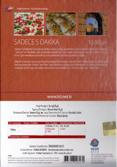 Sadece Beş Dakika Trt Arşiv 36 - Dvd