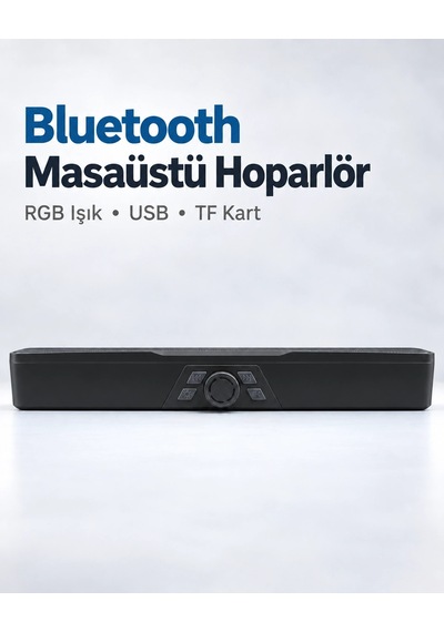 Masaüstü Soundbar Hoparlör Siyah
