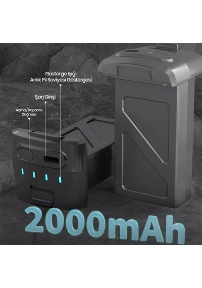 Sjrc F5s Pro+ 4k Drone İçin Yedek Batarya Pil 7.4v 2000mah
