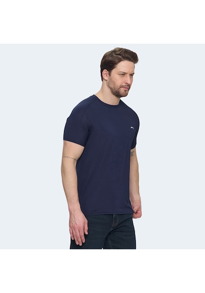 Slazenger VISHAL KTN Erkek  Lacivert Tişört