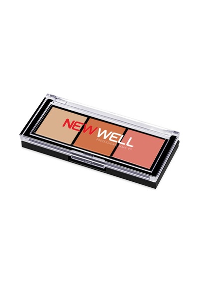 New Well Porcelain Make Up Far Paleti 3'lü No: 01