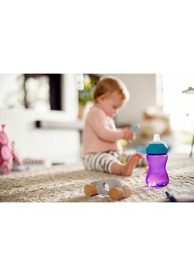 Yumuşak Uçlu Bardak 300 Ml Mor 12 Adet