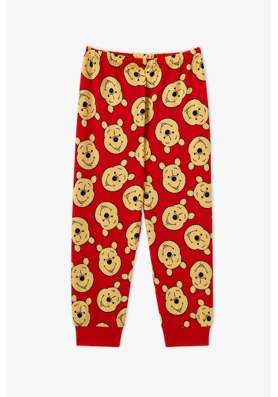 Penti Kız Çocuk Kırmızı Winnie The Pooh Pamuklu Kısa Kollu Pijama Takımı