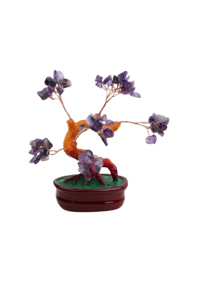Feng Shui Doğal Kuvars Taşlı Bonsai Şans Bereket Çakra Meditasyon Ağacı Biblo Ev Ofis Hediyesi Mdl 2