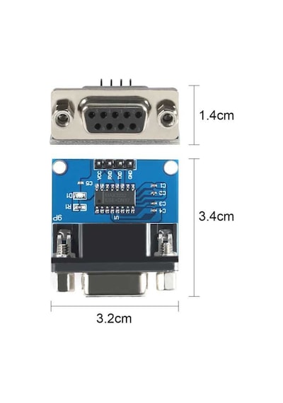 Rs232 - Ttl Çevirici Kart Modülü - Max3232