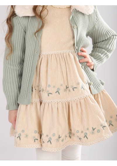 Xo Kids Kız Çocuk Elbise 1-5 Yaş 4801 Mint