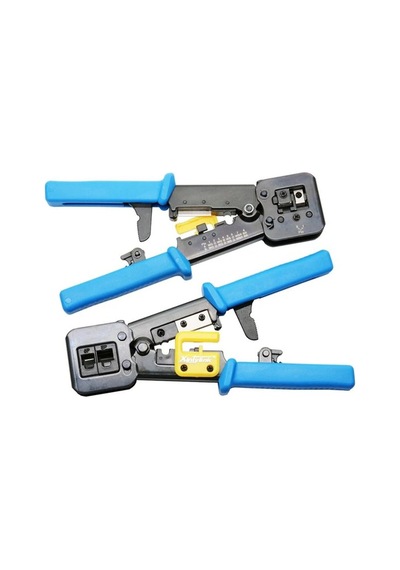 Technozi Yeni Nesil Konnektör Rj45 Rj11 Rj12 Cat5 Cat6 Kolay Lüx Sıkma Pensesi