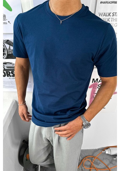 Lacivert Basic Premium Regular Fit Tişört Lacivert