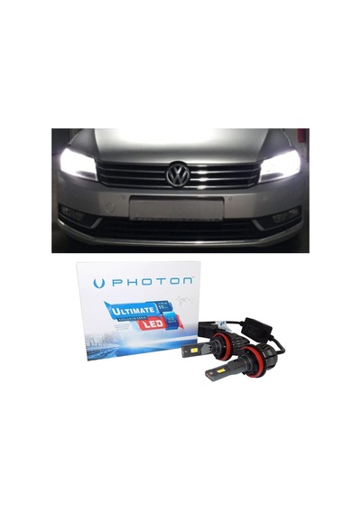 Vw Passat B7 Led Xenon Kısa Far Ampulü H7 Ultimate 9500 Lumens Yeni Seri Beyaz