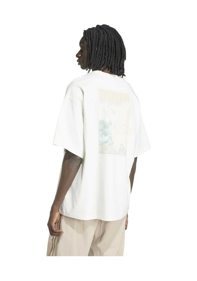 Adidas Erkek Beyaz T-shirt Graphıc Tee Kx1264