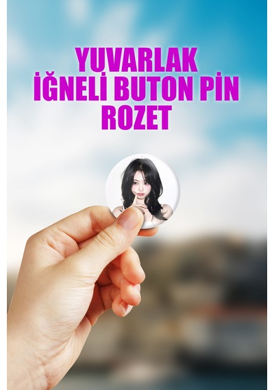 Babymonster Baemon Kpop Çanta Süsü Rozet İğneli Buton Rozet Seti 1 Adet Tekli