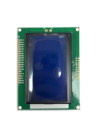 128x64 Mavi Backlight Grafik Lcd Ekran Modülü 3.7 İnç