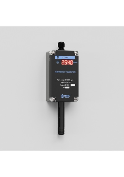 Ems Kontrol - Göstergeli Karbondioksit Transmitteri 0-10 V / 0-10.000 ppm