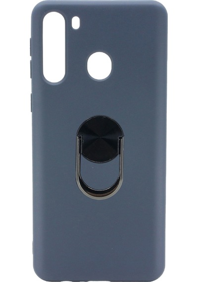 Nettech Samsung Galaxy A21 Uyumlu Leather Ring Nano Arka Koruma
