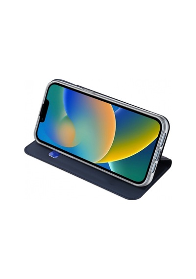 More TR Dux Ducis Apple Uyumlu iPhone 14 Plus 6.7 Kılıf Skin Pro Series Flip Cover Kapaklı Kılıf - Lacivert