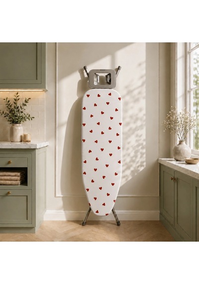 Pionny Keçeli Ütü Masası Kılıfı - 55x140 Cm - Happy Çok Renkli