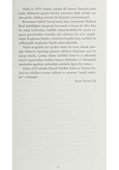 Halas - Kurtuluş: Günümüz Türkçesiyle