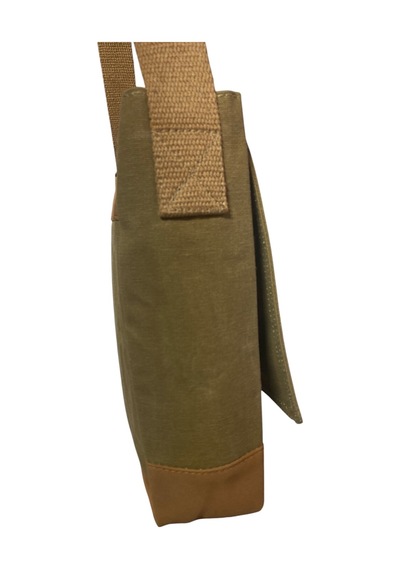 Old Cotton Cargo Vintage Su Geçirmez Salaş Kanvas Unisex Postacı Günlük Okul Laptop Omuz Çantası 32x40cm CAMEL