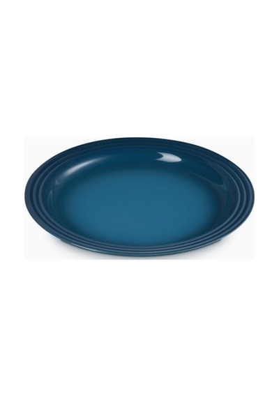 Le Creuset Klasik Dayanıklı Tasarım Seramik Yemek Tabağı 27 Cm Koyu Turkuaz