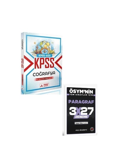 Paraf 2027 Kpss Ags Coğrafya Konu Anlatımlı Soru Bankası+ Evp Akademi Paragraf