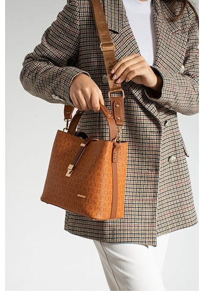 Just Polo Kadın Günlük Kullanıma Uygun Şık El Ve Omuz Çantası Shoulder Bag Taba