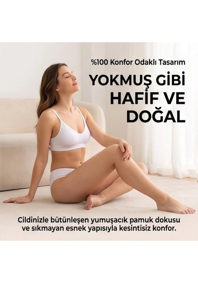 Elitse Kadın Pamuklu Zikzak İşlemeli Bikini Kesim Külot 3'lü Paket Siyah Beyaz Dantel Detaylı İç Çamaşırı